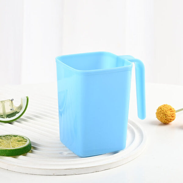 PP Square Mouthwash Mug with Handle 14OZ - Image 2