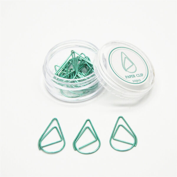 Small Teardrop Shape Metal Paper Clip - Image 3