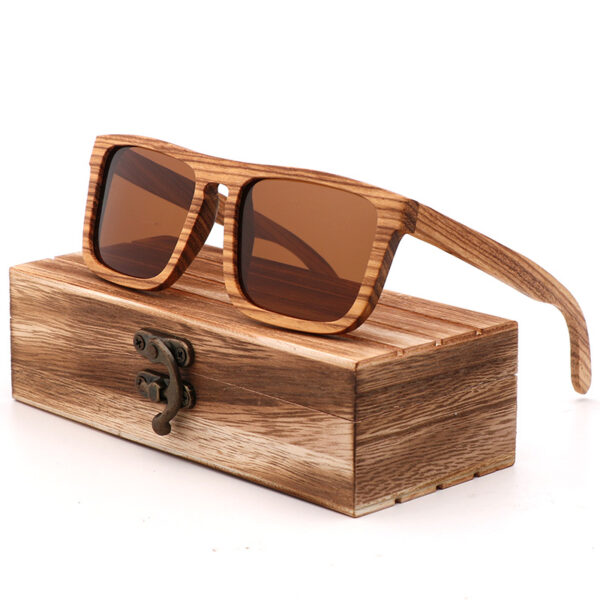 Fashion Bamboo Wood Vintage Sunglasses - Image 2