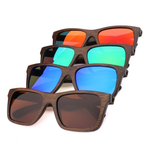 Bamboo Wood Full Frame Sunglasses - Image 4