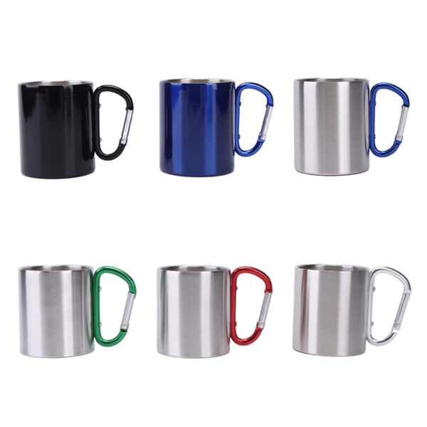 Outdoor Camping Double Stainless Steel Mug 10OZ - Image 4