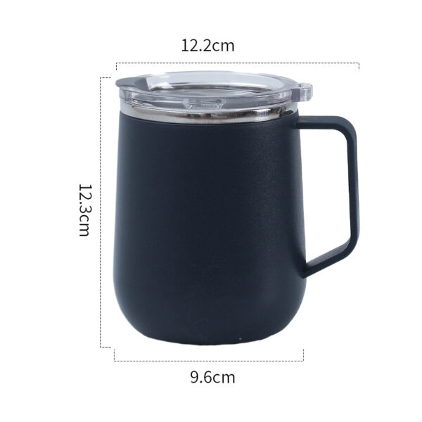 Stainless Steel Double Layer Simple Coffee Mug 17OZ