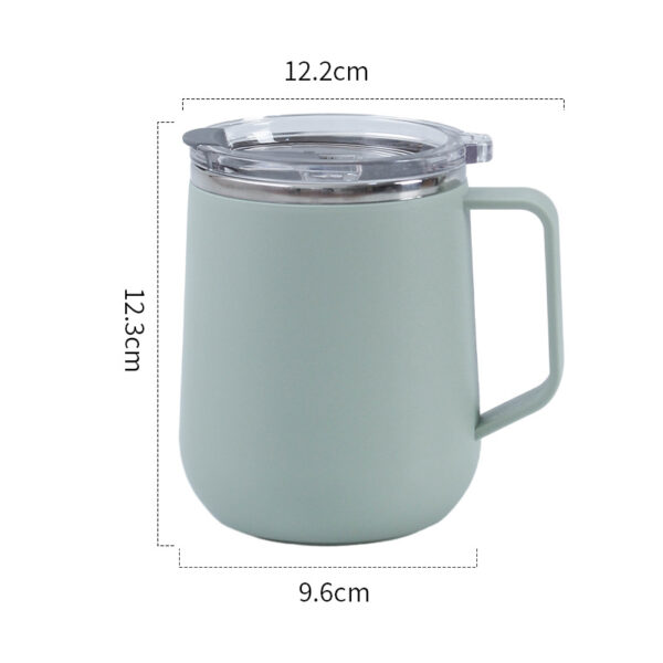 Stainless Steel Double Layer Simple Coffee Mug 17OZ - Image 3