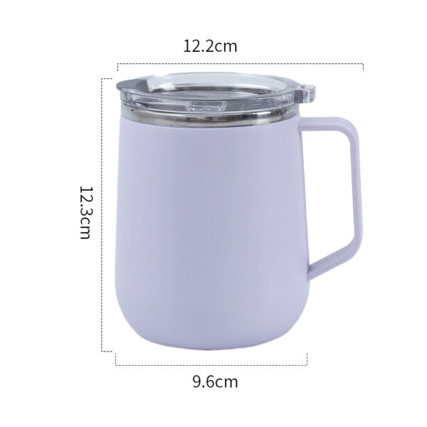 Stainless Steel Double Layer Simple Coffee Mug 17OZ - Image 4