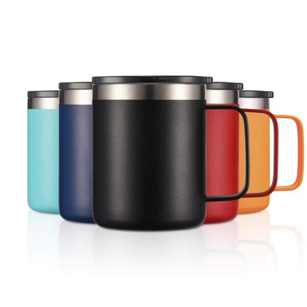 Multicolor Stainless Steel Mug with Logo 12OZ - Image 3