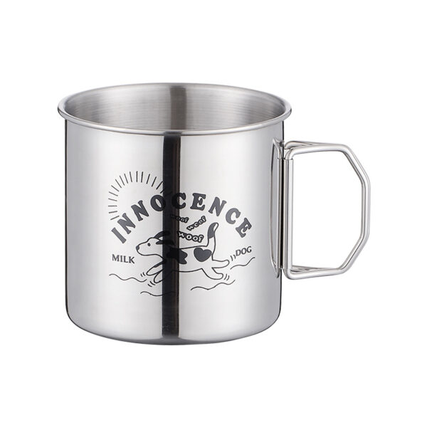 Outdoor Portable Folding Handle Mug 13OZ