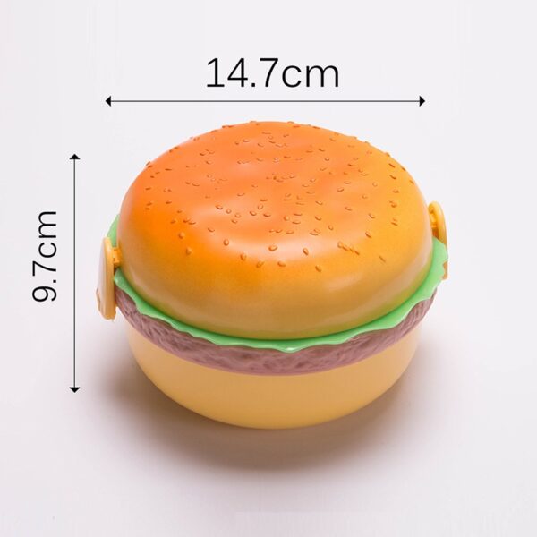 Creative Cute Burger Student Lunch Box - Image 2