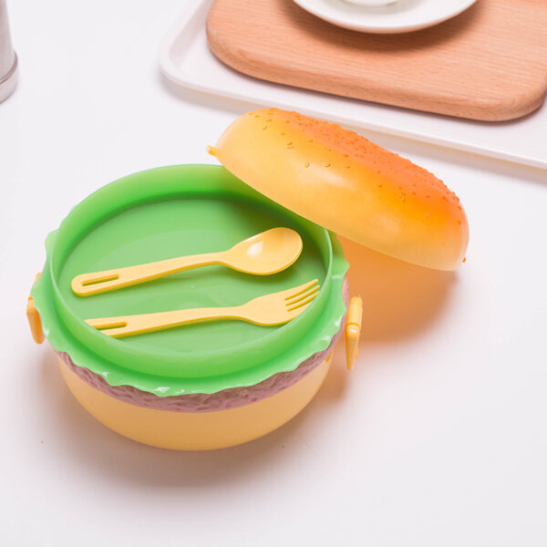 Creative Cute Burger Student Lunch Box - Image 3