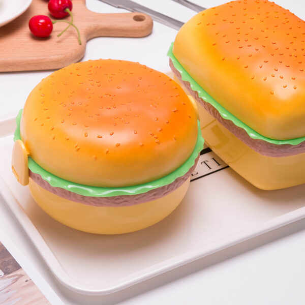 Creative Cute Burger Student Lunch Box - Image 4