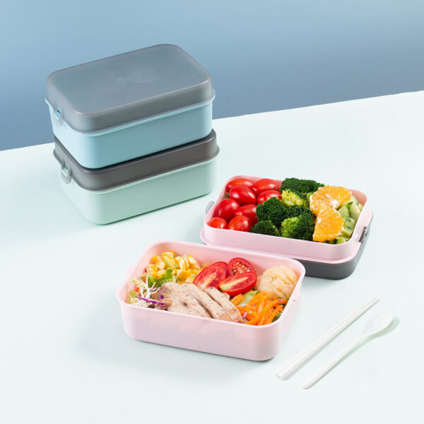 Double Layer Simple Portable Lunch Box