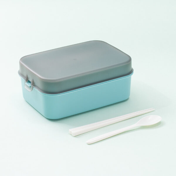 Double Layer Simple Portable Lunch Box - Image 2