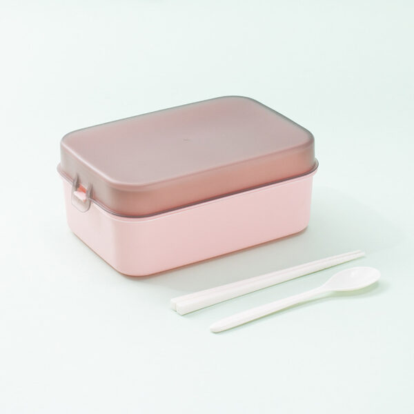 Double Layer Simple Portable Lunch Box - Image 3