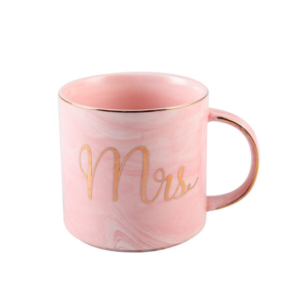 Ceramic 13oz Marble Coffee Mug - Image 3