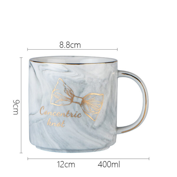 Ceramic 13oz Marble Coffee Mug - Image 5