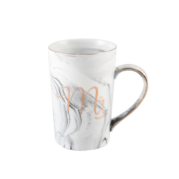 Custom Ceramic 14oz Marble Coffee Mug - Image 2