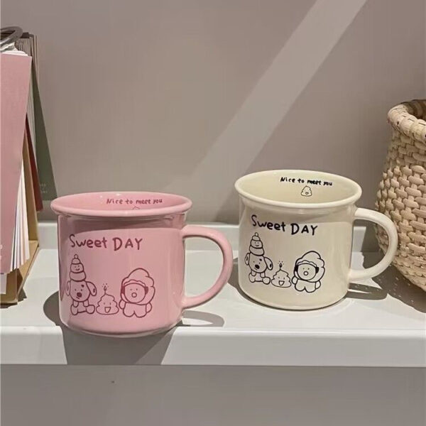 Cartoon Mini Ceramic 10oz Coffee Cup - Image 3