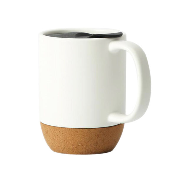 Custom Ceramic 13oz Coffee Mug with Cork Bottom - Image 2