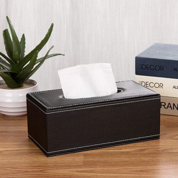 Custom PU Leather Tissue Box