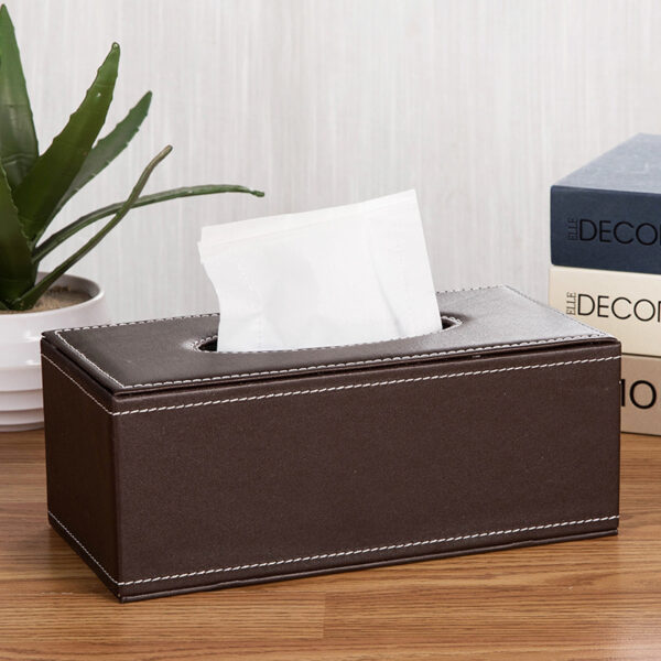 Custom PU Leather Tissue Box - Image 2