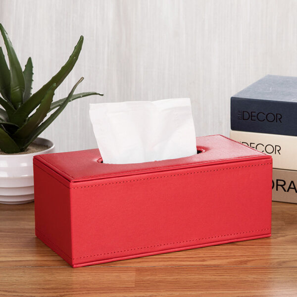 Custom PU Leather Tissue Box - Image 3