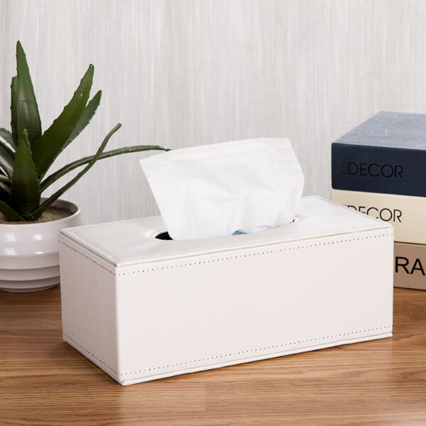 Custom PU Leather Tissue Box - Image 4