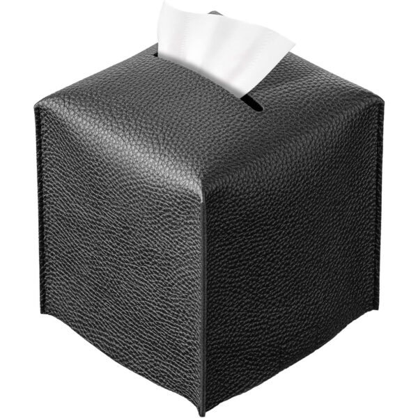 Modern PU Leather Tissue Box Holder