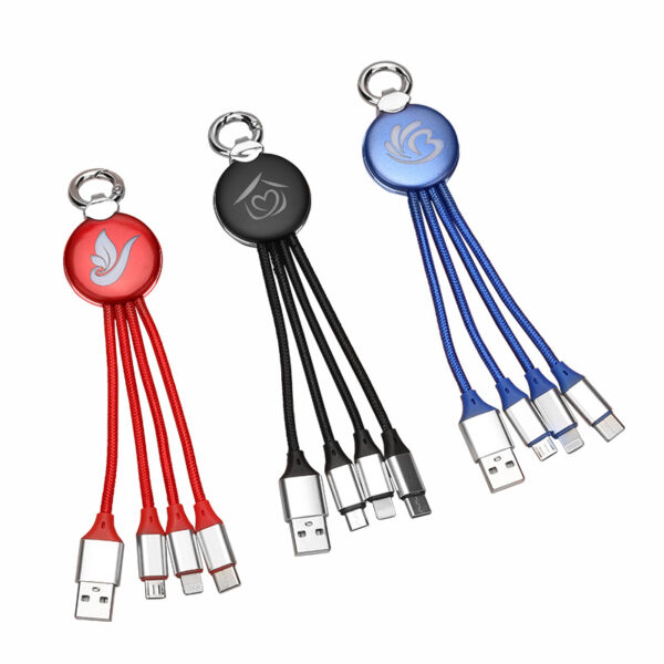 Charging Cable With Custom LED Luminous Lighting Logo