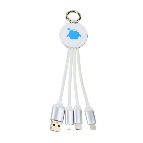 ABS Charging Cable 3in1 With Custom LED Luminous Logo - Image 2