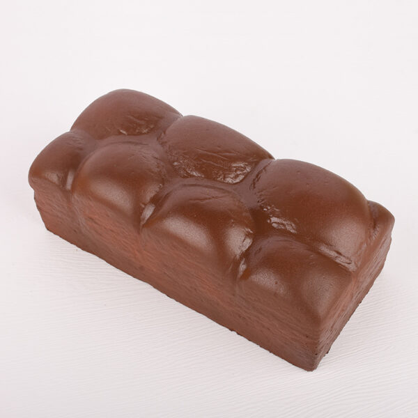 Squishy Chocolate Toast Shape Stress Reliever