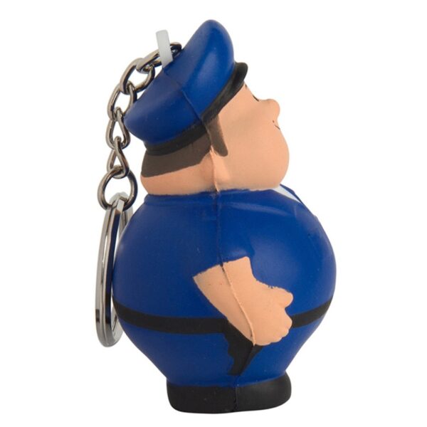 Squishy Policeman Figure Stress Reliever Keychain - Image 2