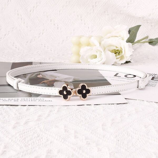 Ladies' Flower-Shaped Buckle Belt with Custom Logo - Image 3