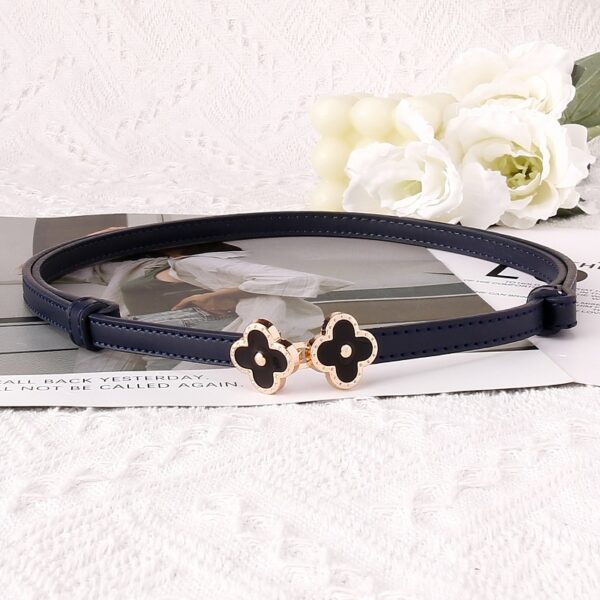 Ladies' Flower-Shaped Buckle Belt with Custom Logo - Image 4